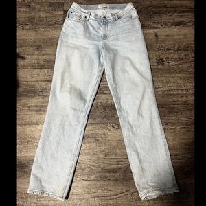 Abercrombie 90s Straight Low Rise Curve Love jeans